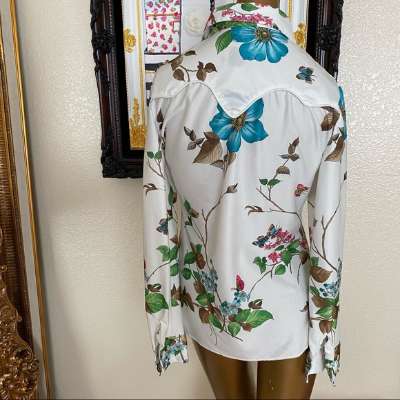 Tem Tex Vintage Button Down Blouse - Picture 6 of 11